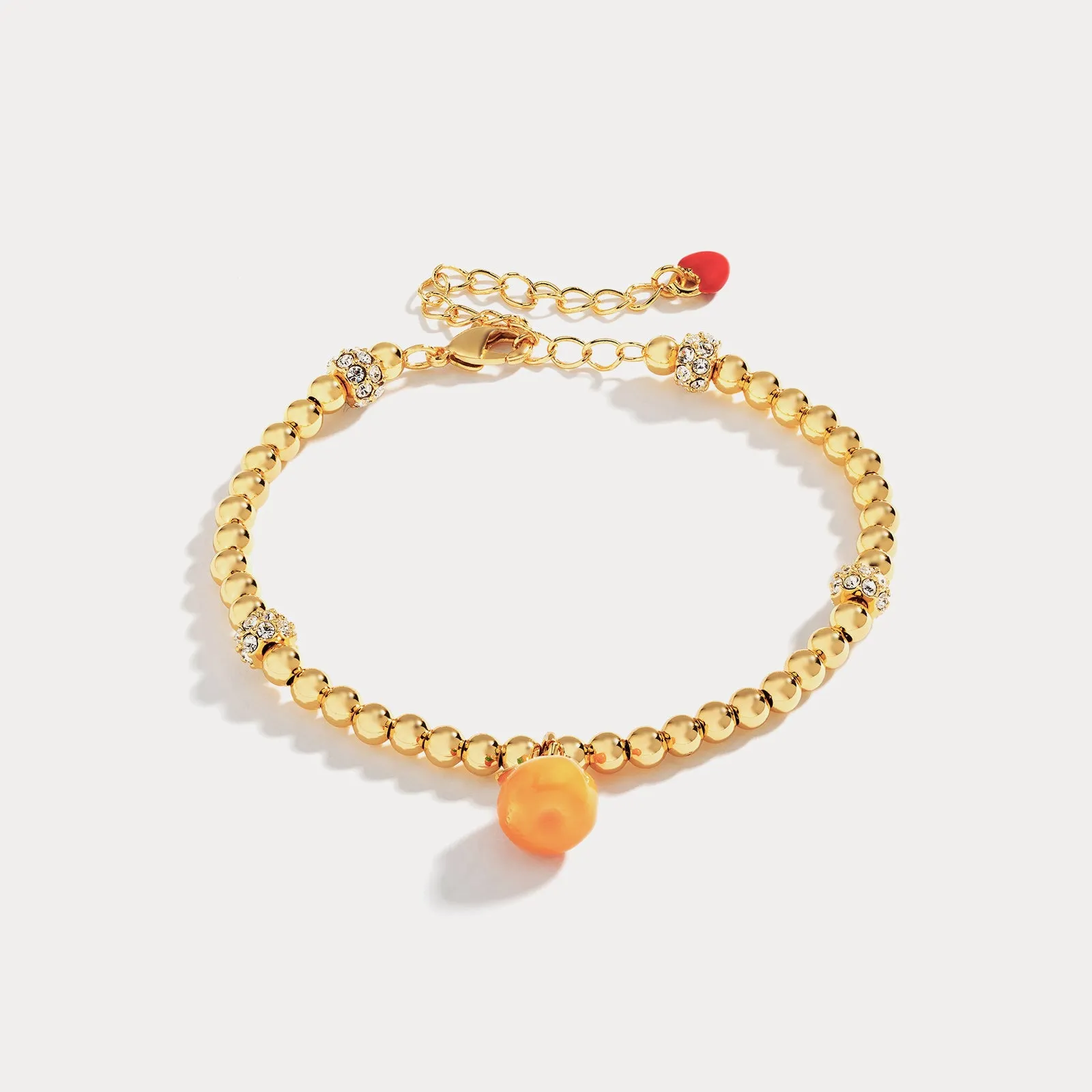 Orange Enamel Bracelet sold by Selenichast