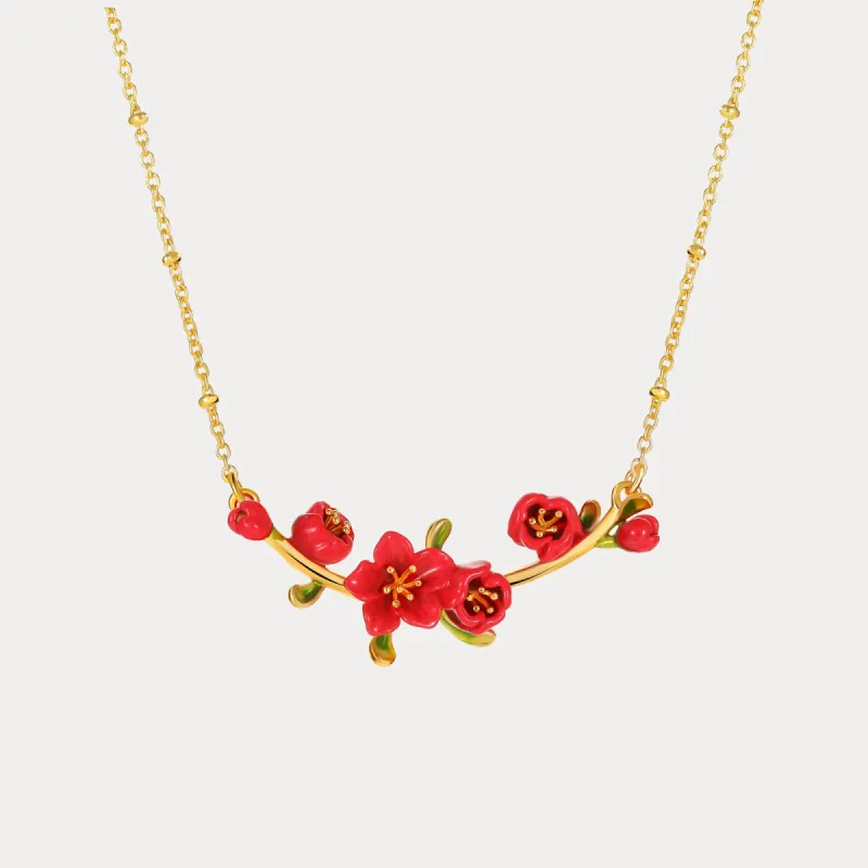 Begonia Flower Necklace sold by Selenichast
