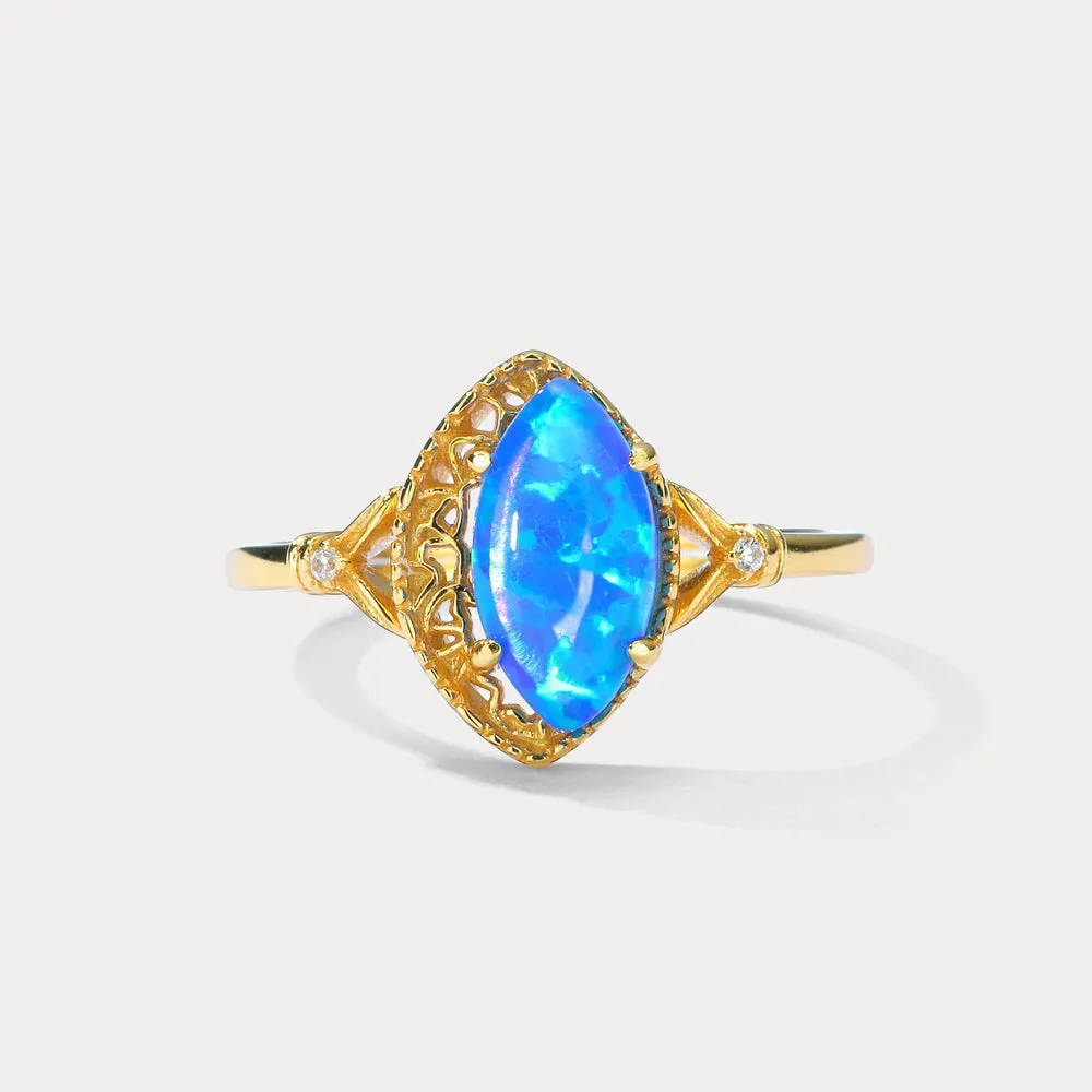 Blue Opal Ring sold by Selenichast product image thumbnail 3