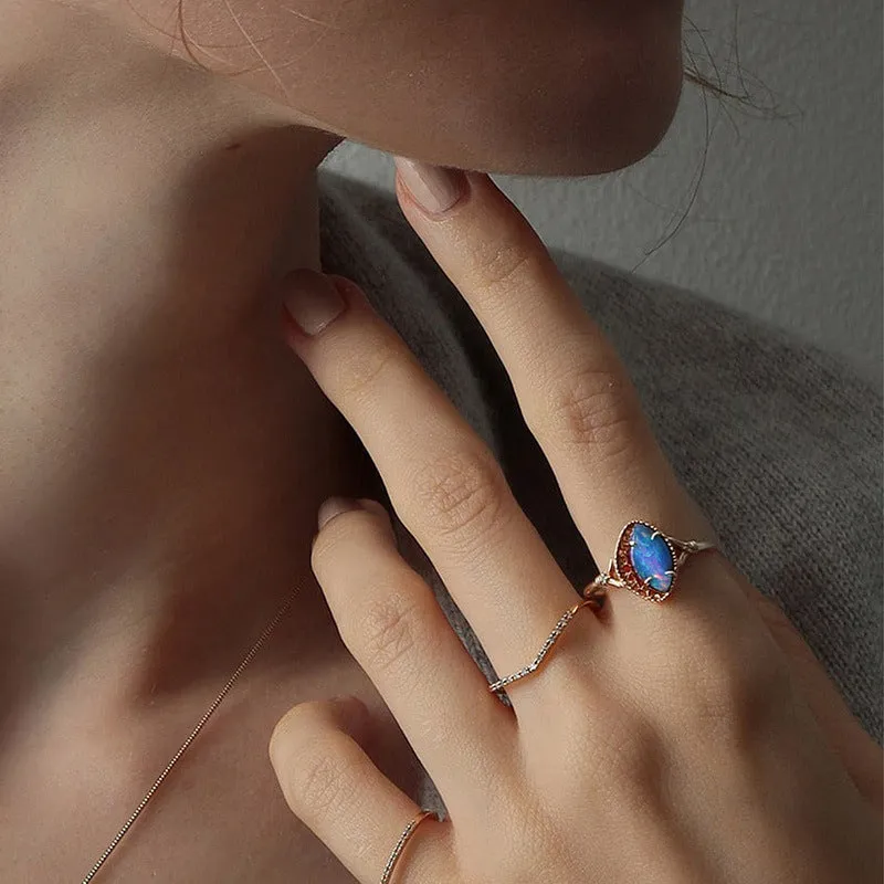 Blue Opal Ring sold by Selenichast product image thumbnail 2