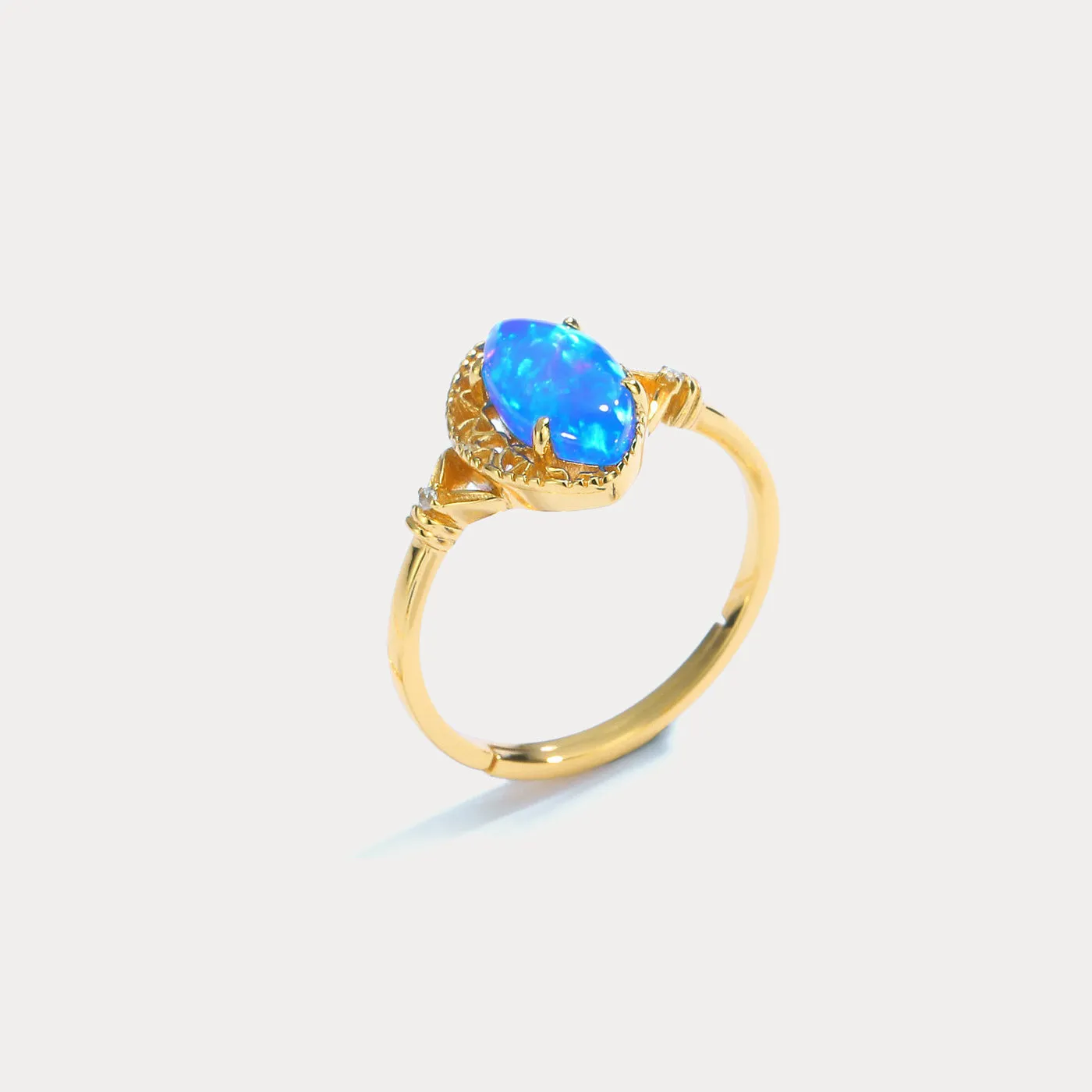 Blue Opal Ring sold by Selenichast product image thumbnail 4