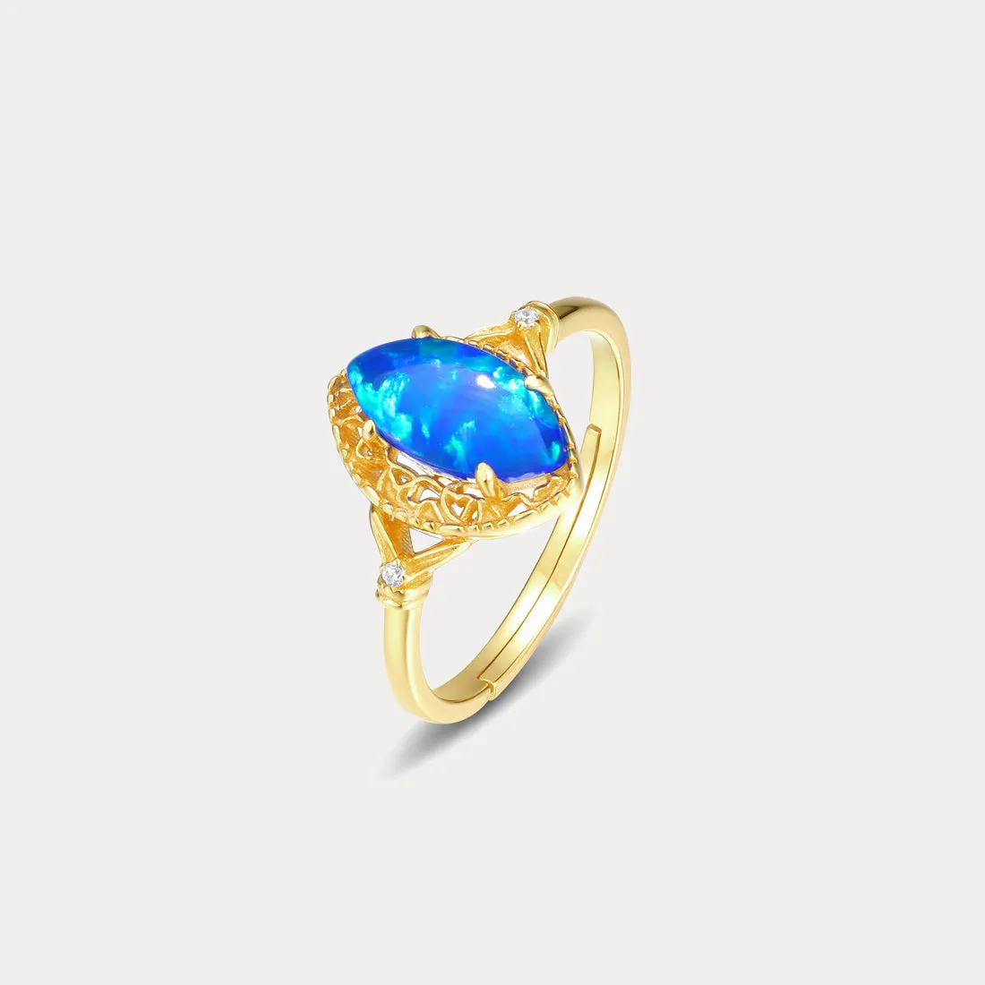 Blue Opal Ring sold by Selenichast