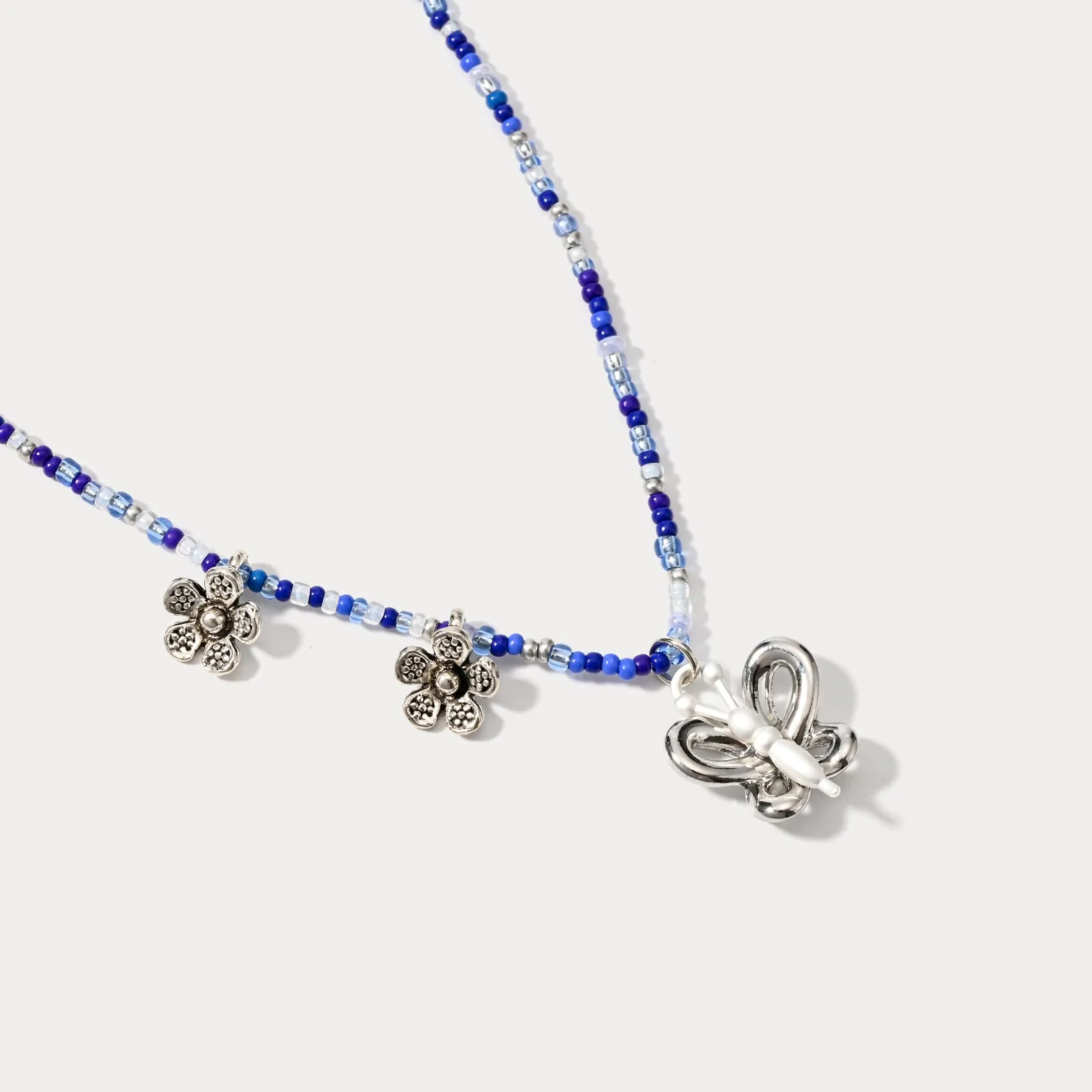Flower Butterfly Bead Necklace sold by Selenichast product image thumbnail 4