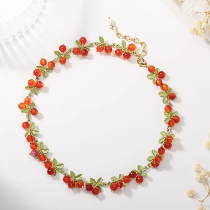 Cranberry Necklace sold by Selenichast