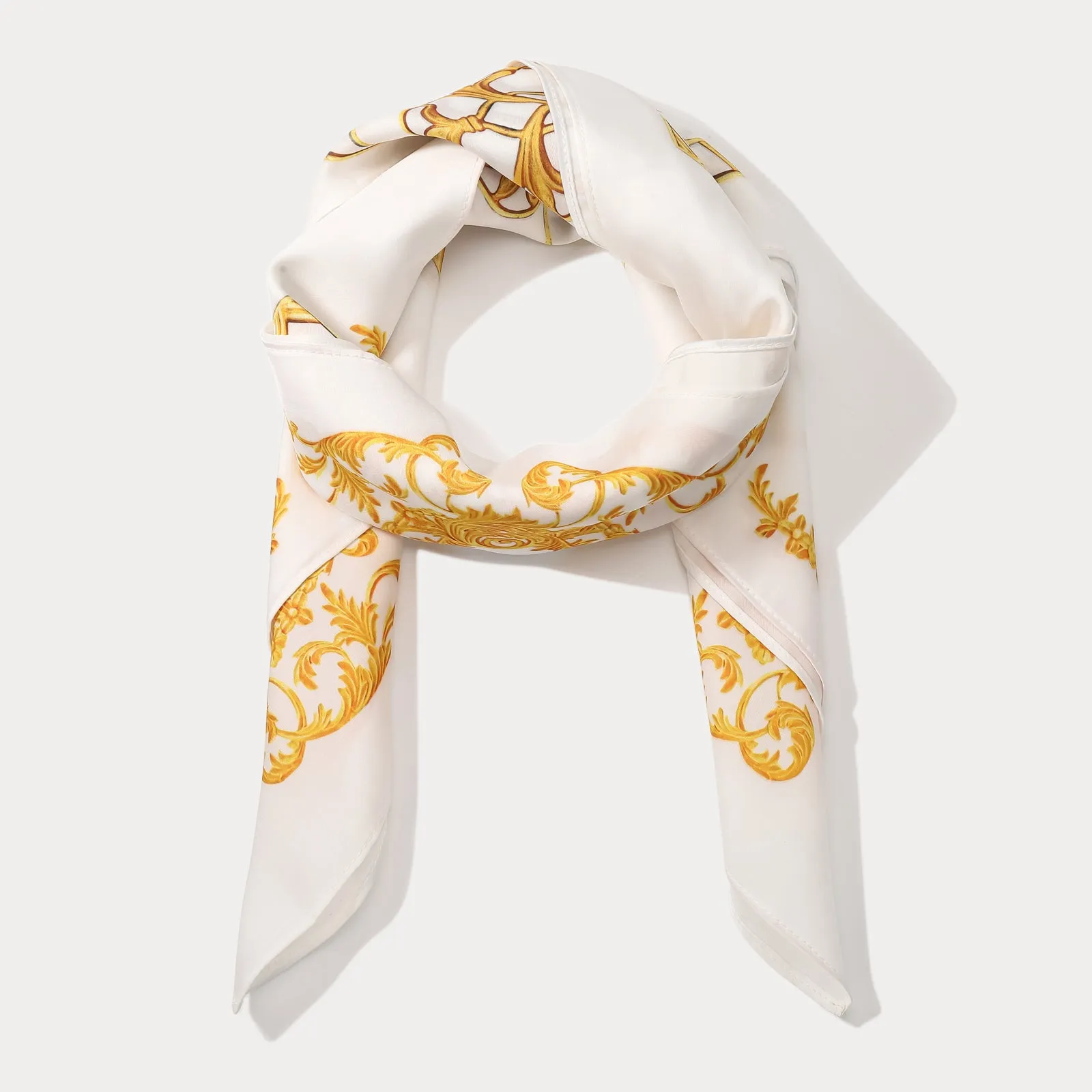 Vintage Baroque Silk Square Scarf sold by Selenichast product image thumbnail 2