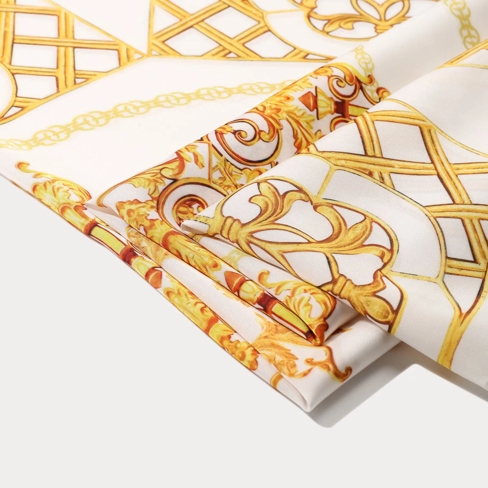 Vintage Baroque Silk Square Scarf sold by Selenichast product image thumbnail 3