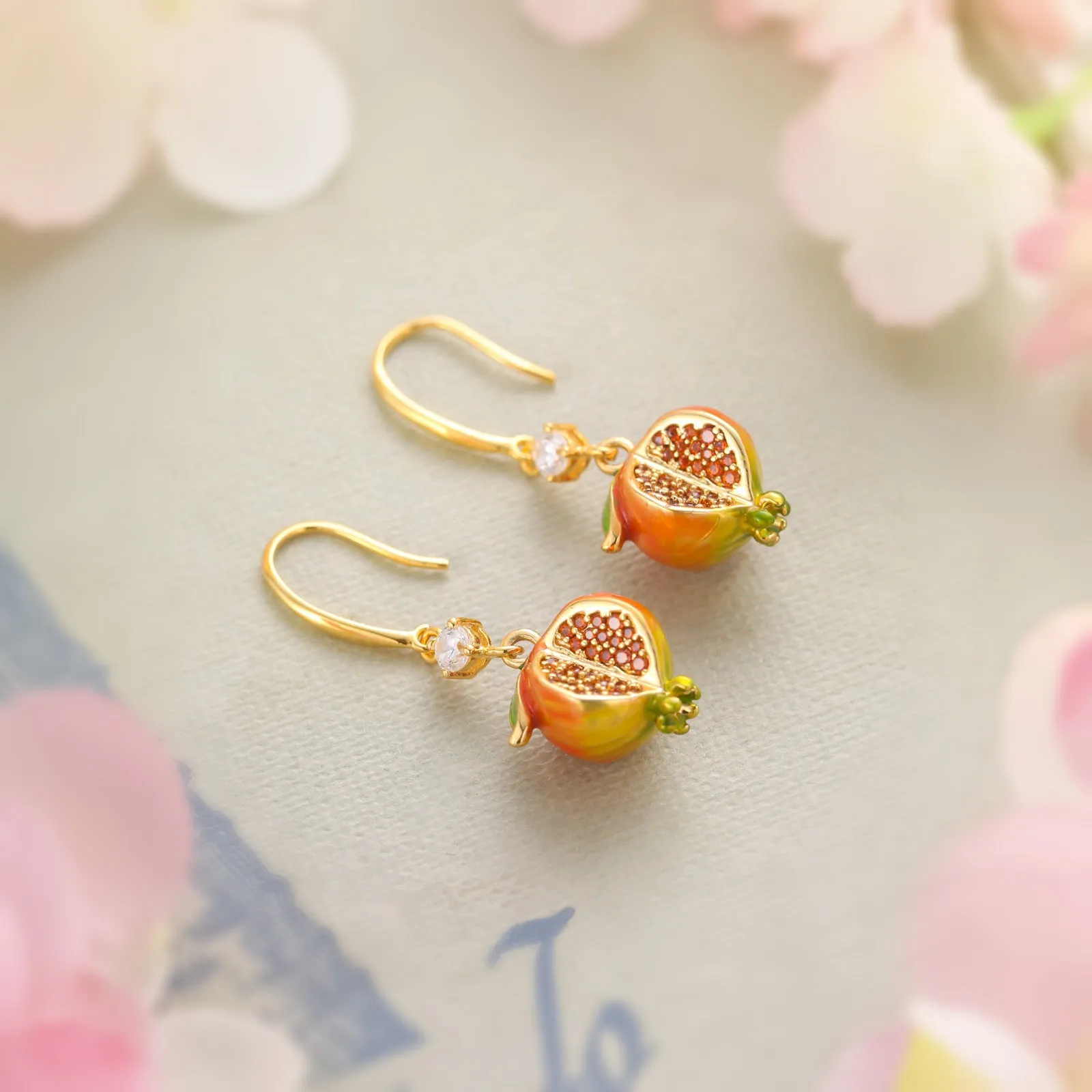 Pomegranate Earrings sold by Selenichast product image thumbnail 4