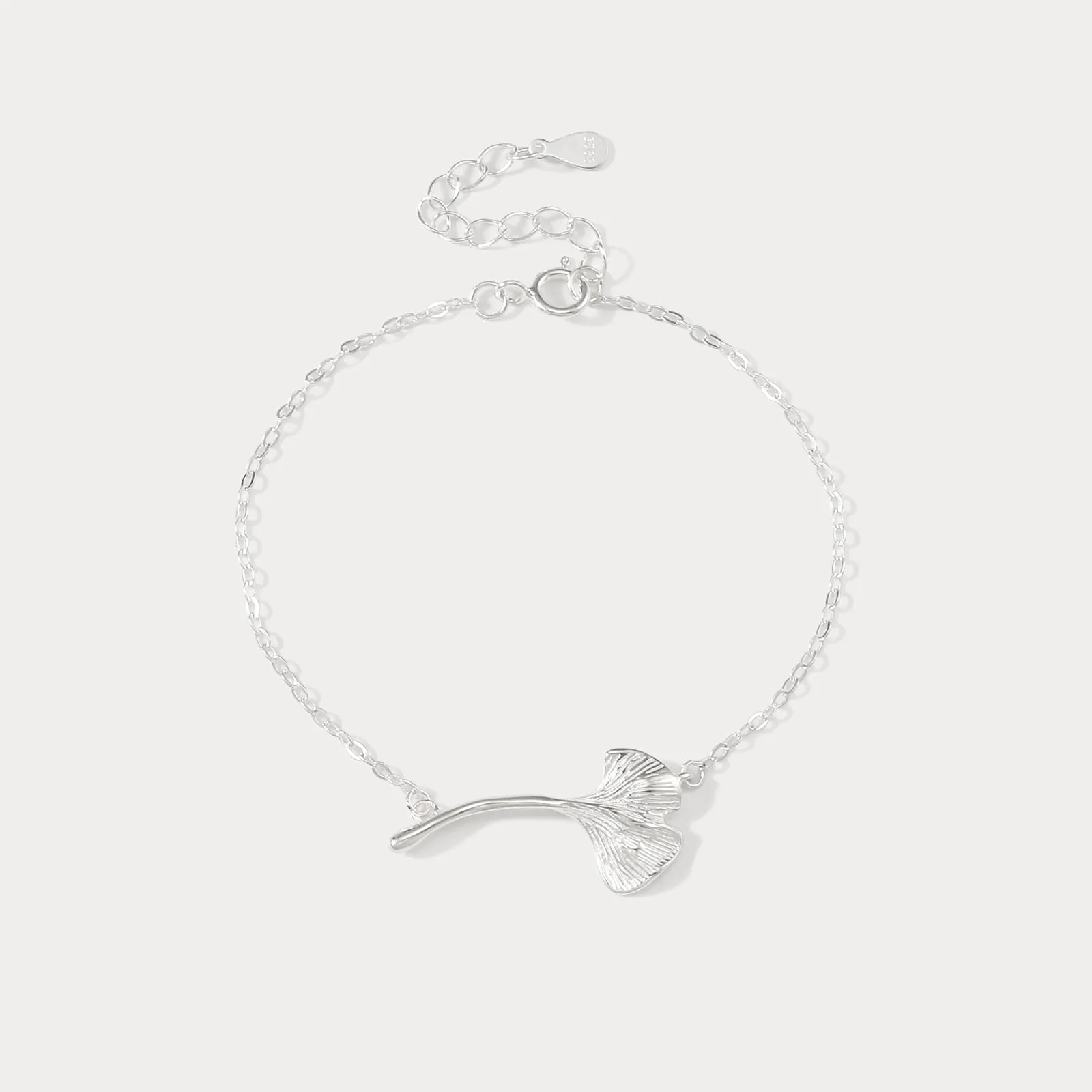 Silver Ginkgo Leaf Bracelet sold by Selenichast
