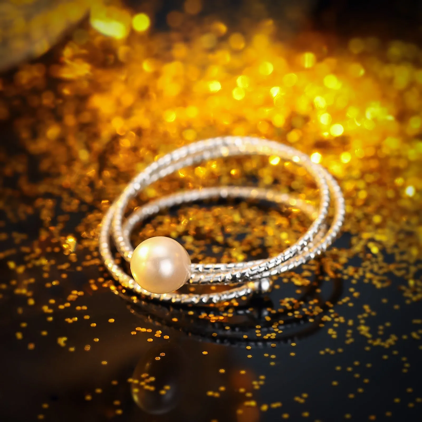 Sterling Silver Triple Rolling Ring sold by Selenichast product image thumbnail 3