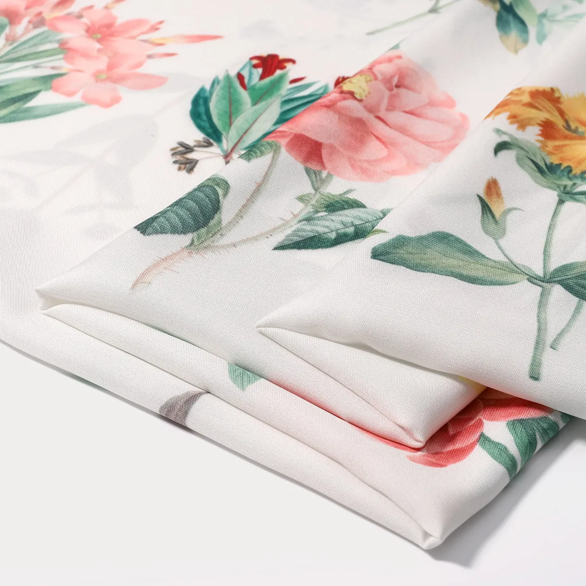 Flower Illustration Silk Square Scarf sold by Selenichast product image thumbnail 3