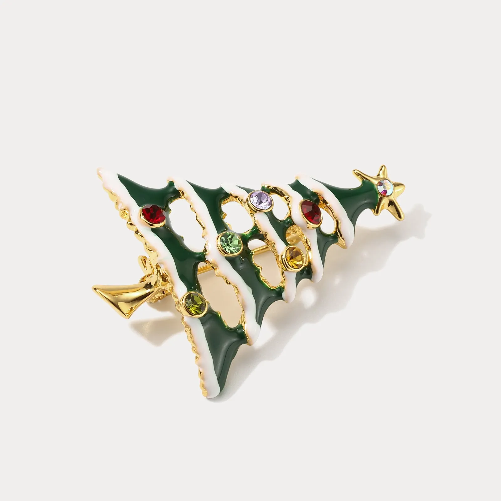 Sparkly Christmas Tree Brooch sold by Selenichast product image thumbnail 5