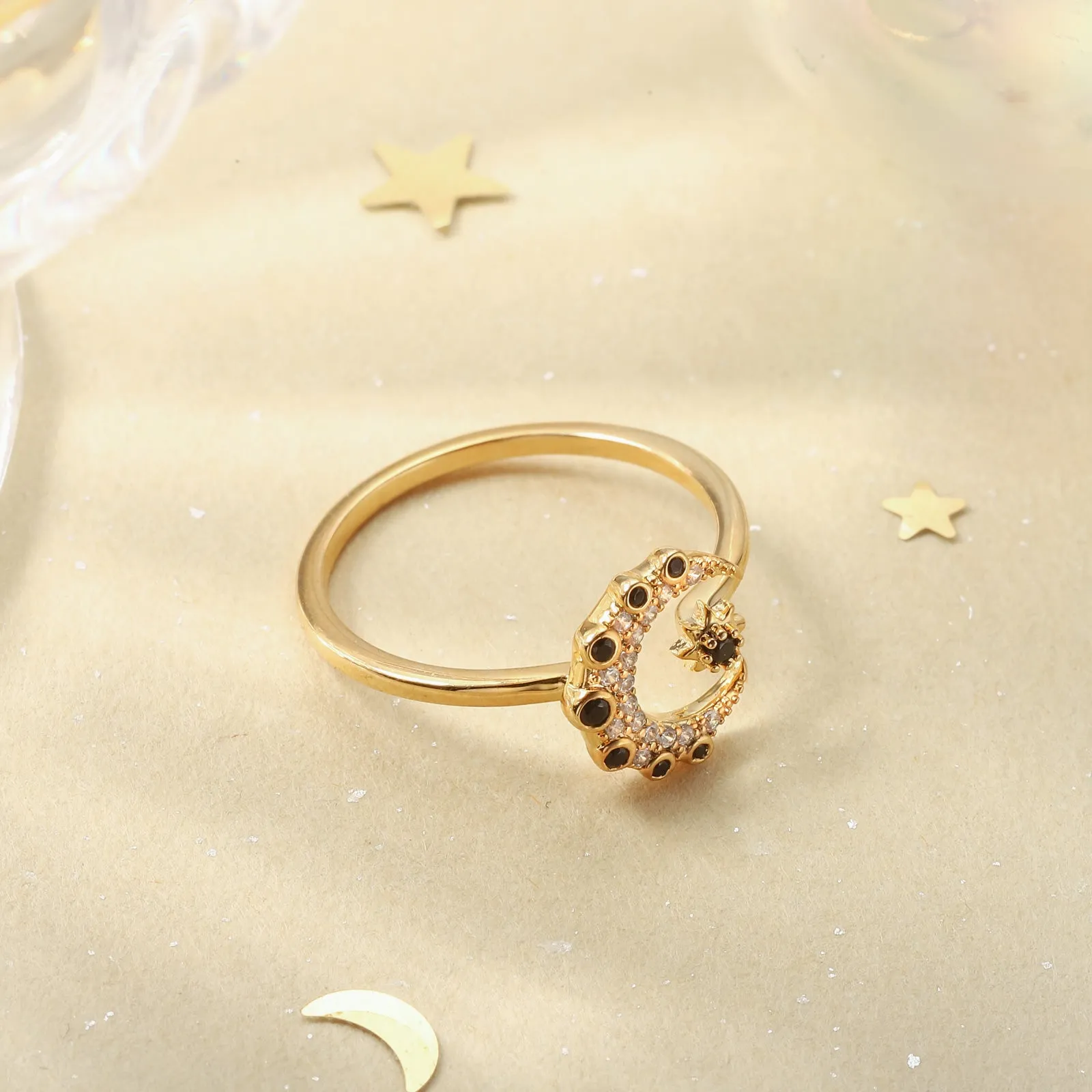 Midnight Moon Star Ring sold by Selenichast product image thumbnail 5