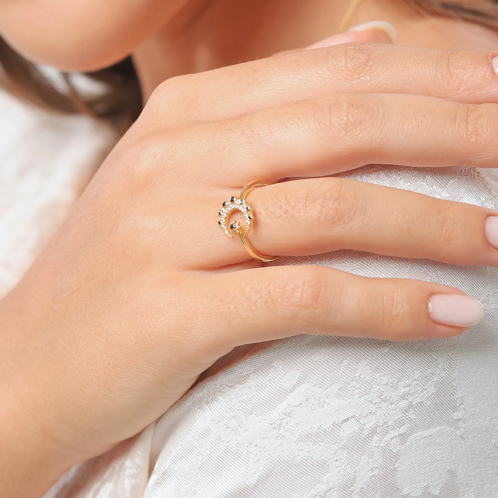 Midnight Moon Star Ring sold by Selenichast product image thumbnail 2