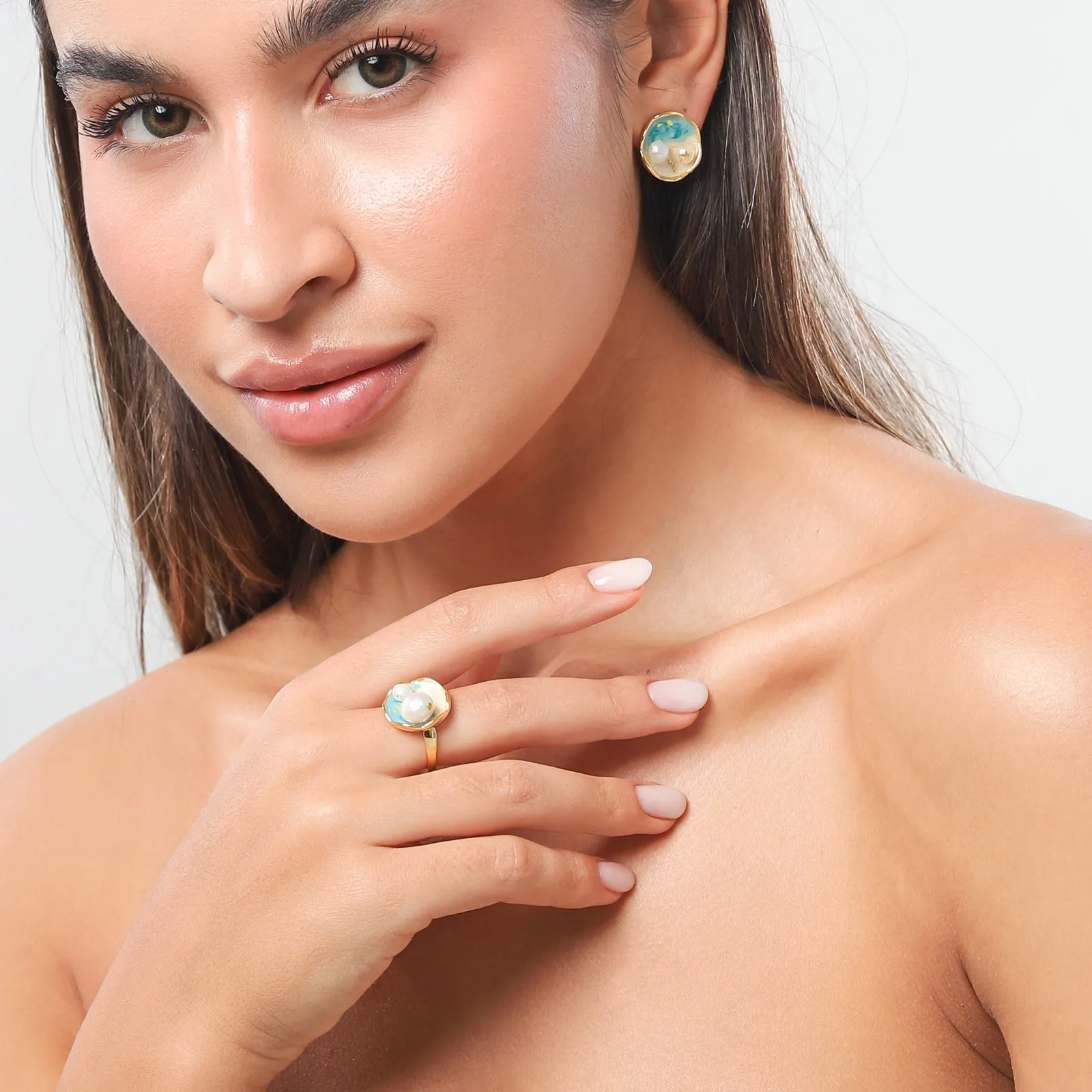 Ocean Wave Oil Painting Ring sold by Selenichast product image thumbnail 5