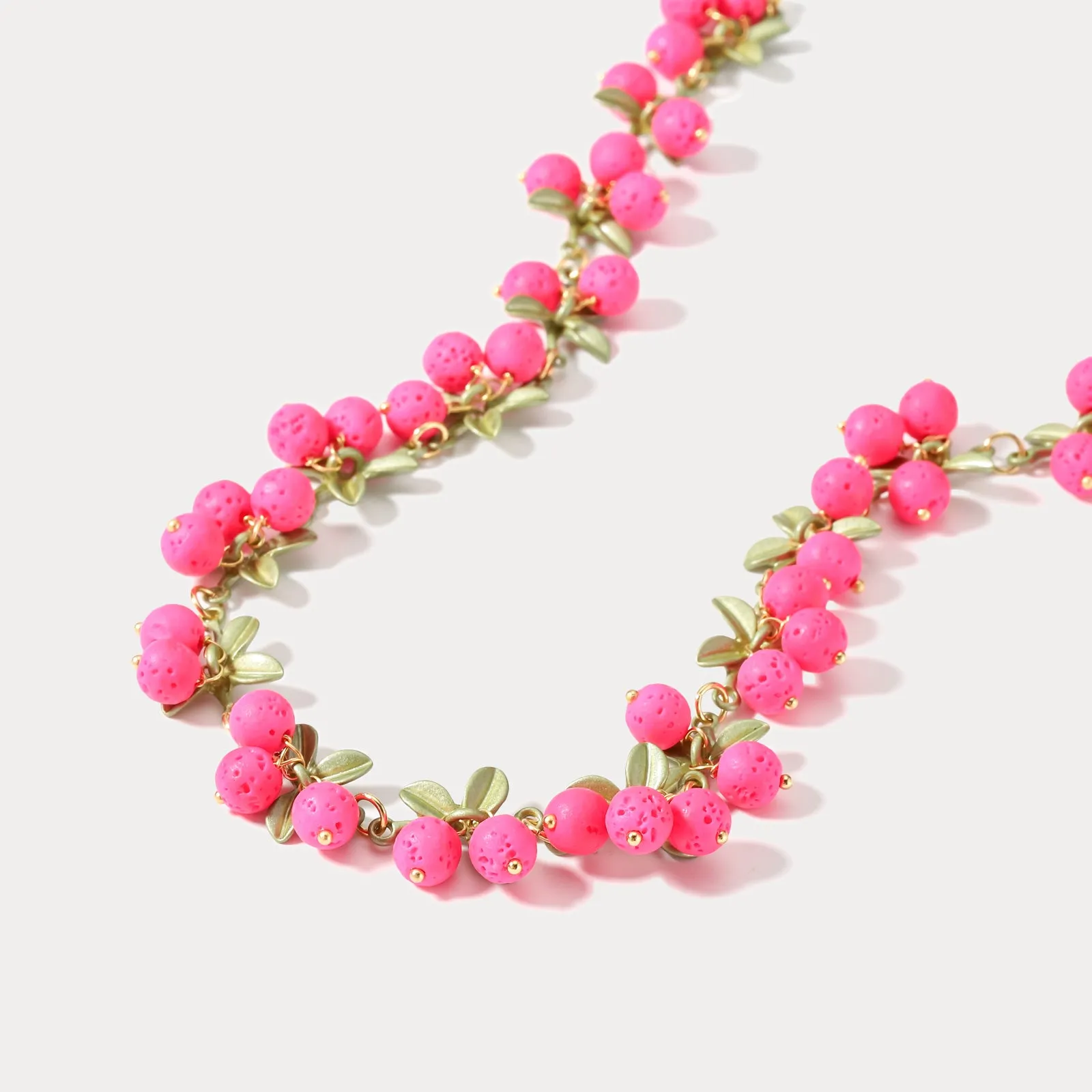 Pink Berry Necklace sold by Selenichast product image thumbnail 3