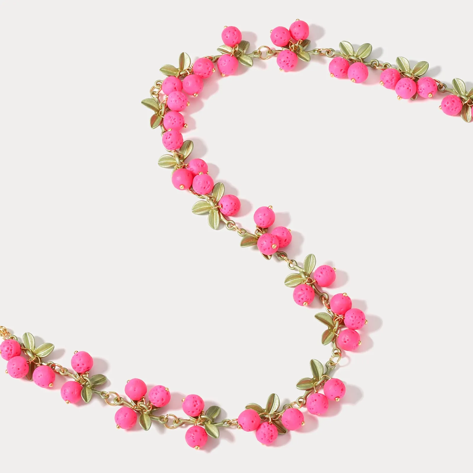 Pink Berry Necklace sold by Selenichast product image thumbnail 4