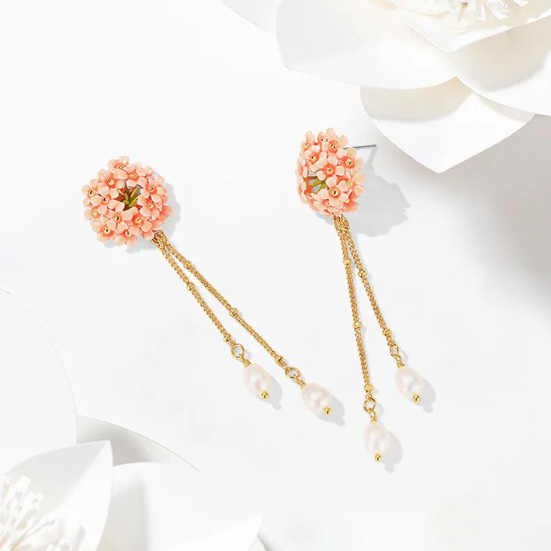 Pink Verbena Earrings sold by Selenichast product image thumbnail 5