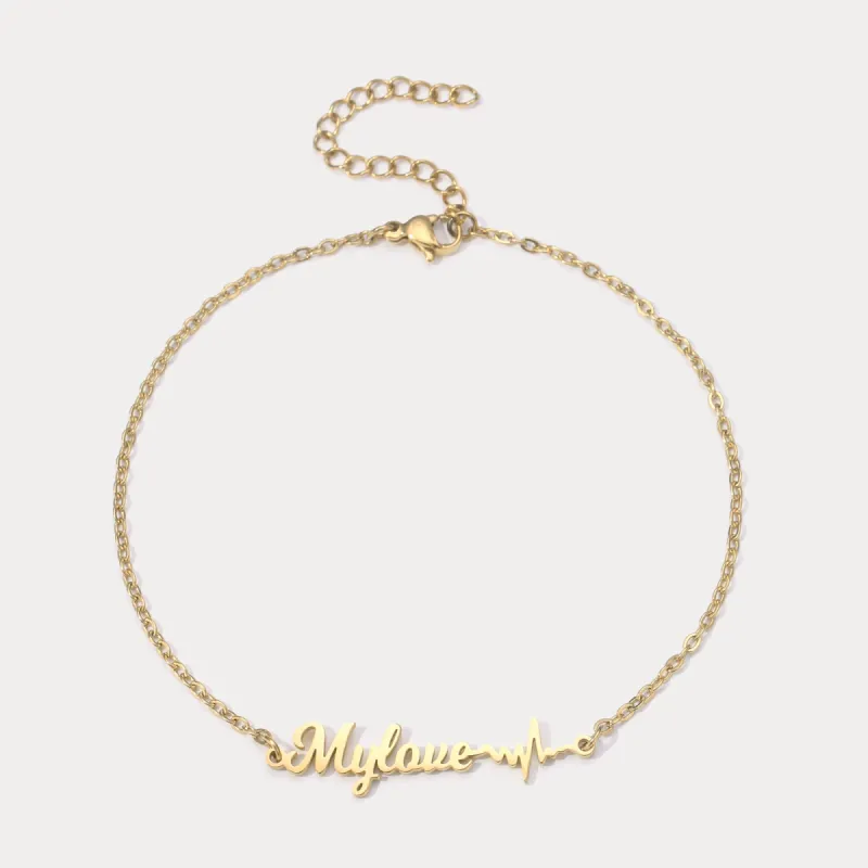 Personalized Heartbeat Bracelet sold by Selenichast