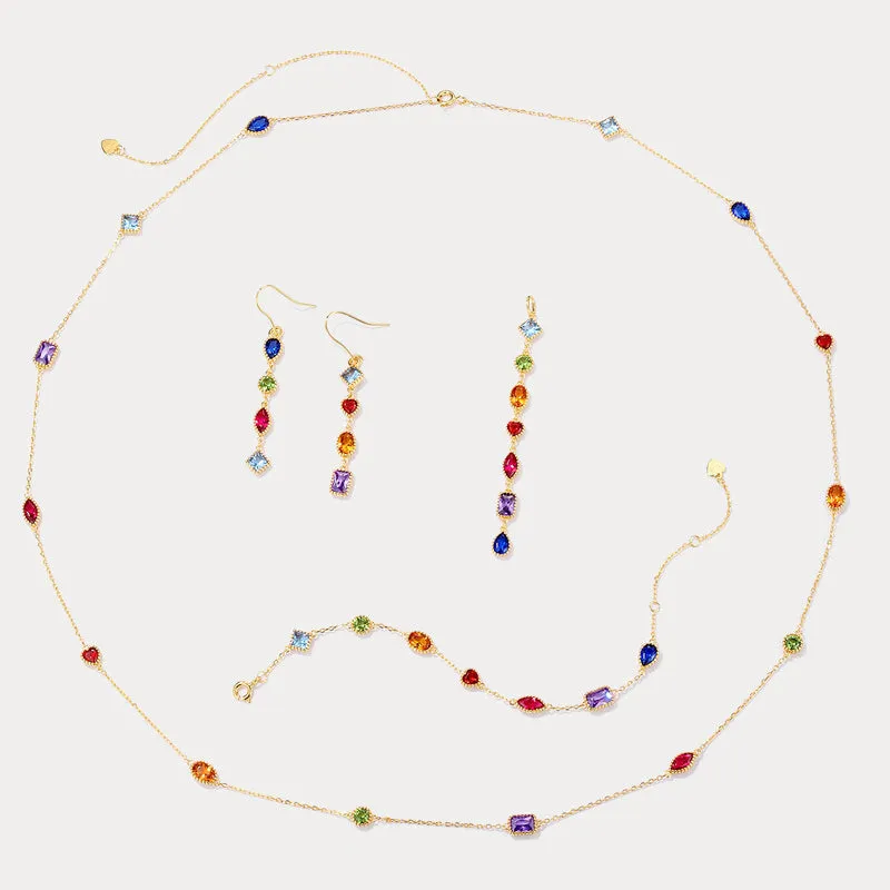 Rainbow Gem Necklace sold by Selenichast product image thumbnail 5