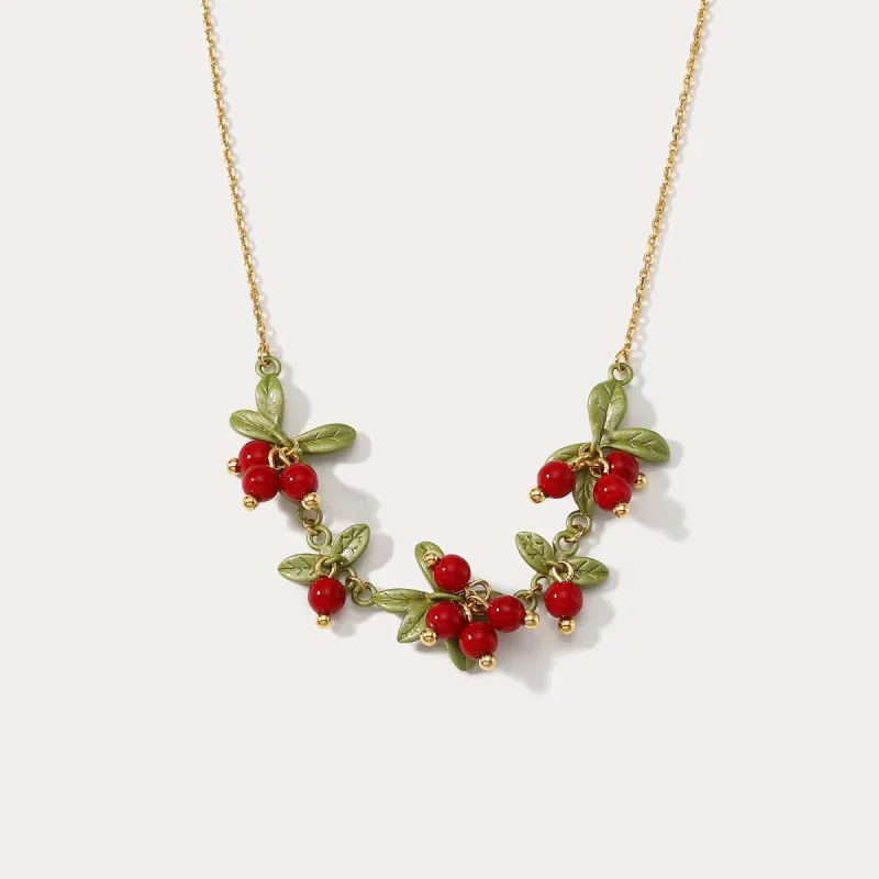 Cranberry Necklace sold by Selenichast