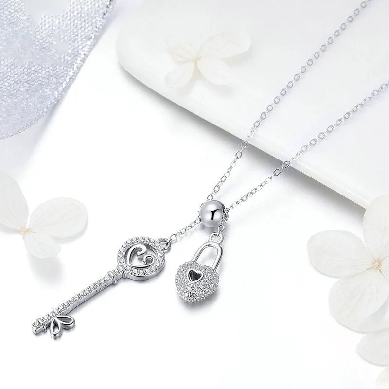 Lock And Key Necklace sold by Selenichast product image thumbnail 2