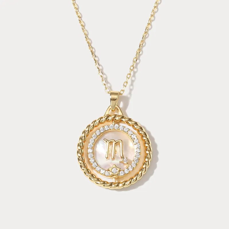 Scorpio Galaxy Constellation Pendant Necklace sold by Selenichast