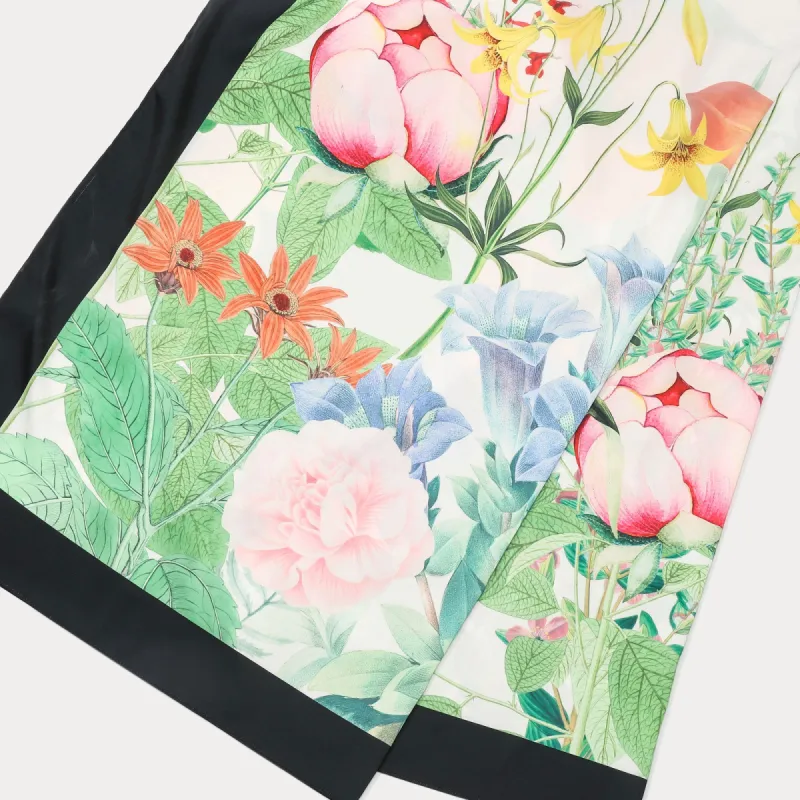 Garden Flower Rectangle Scarf sold by Selenichast