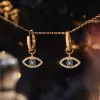 Diamond Evil Eye Earrings sold by Selenichast