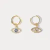 Diamond Evil Eye Earrings sold by Selenichast