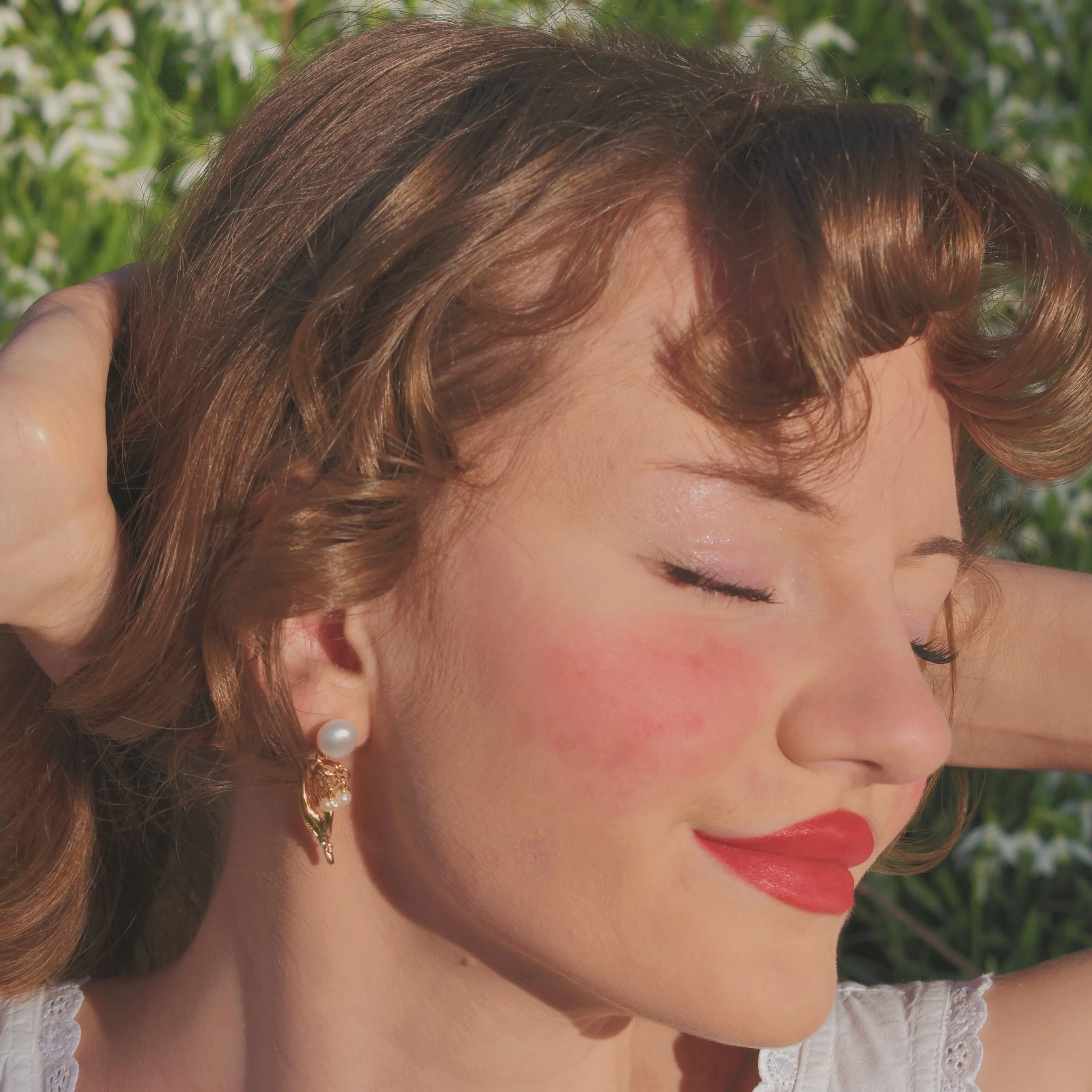 Lily of The Valley Earrings sold by Selenichast product image thumbnail 3