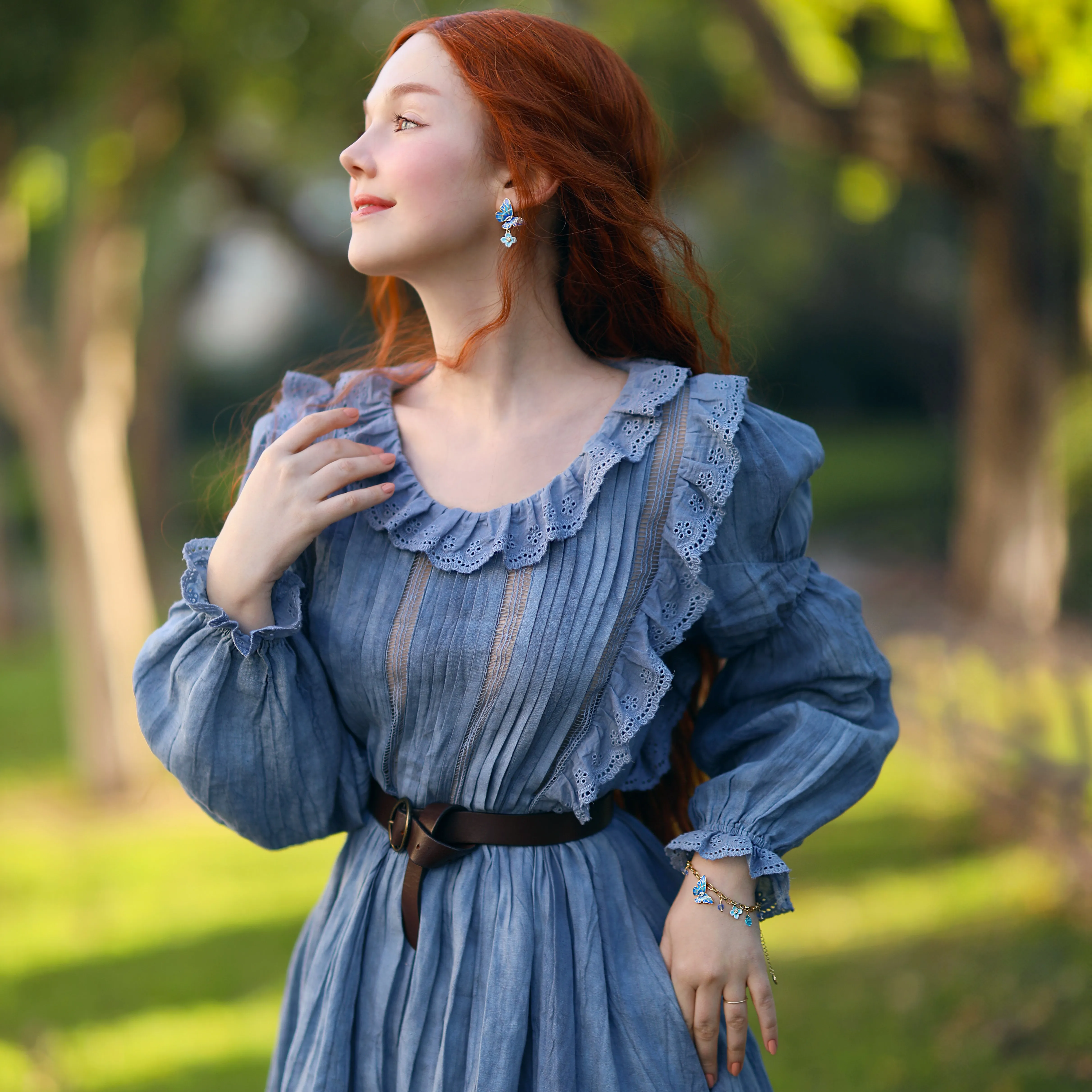 Blue Morpho Butterfly Bracelet sold by Selenichast product image thumbnail 3