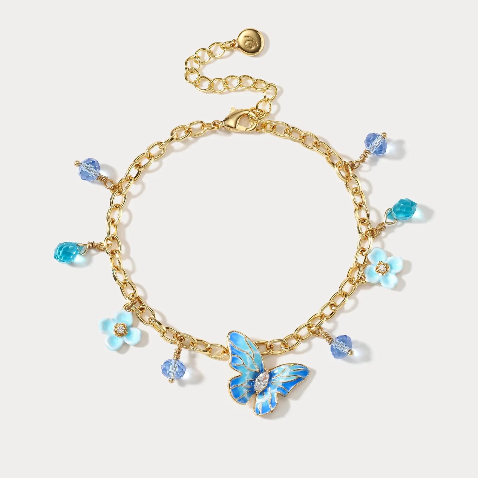Blue Morpho Butterfly Bracelet sold by Selenichast