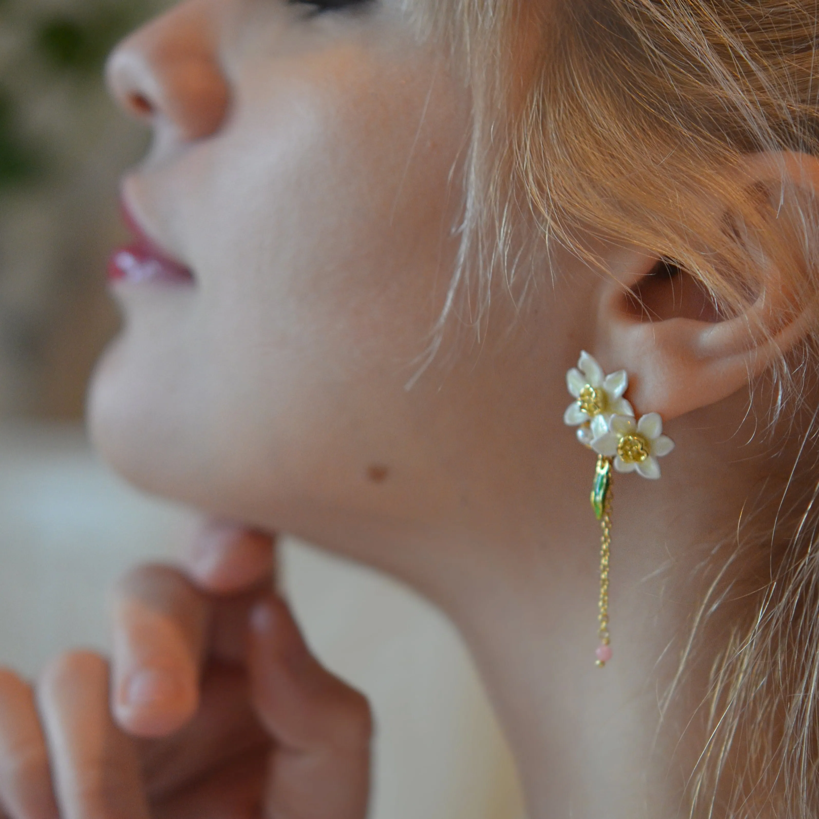 Daffodils Earrings sold by Selenichast product image thumbnail 3
