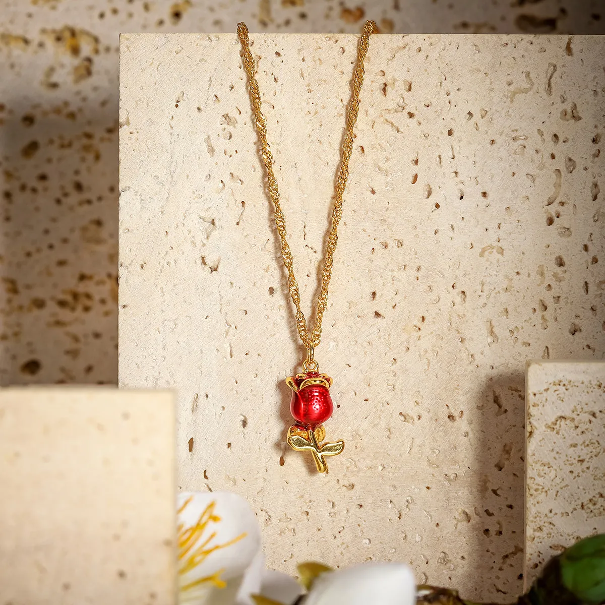 The Little Prince's Rose Necklace sold by Selenichast product image thumbnail 5