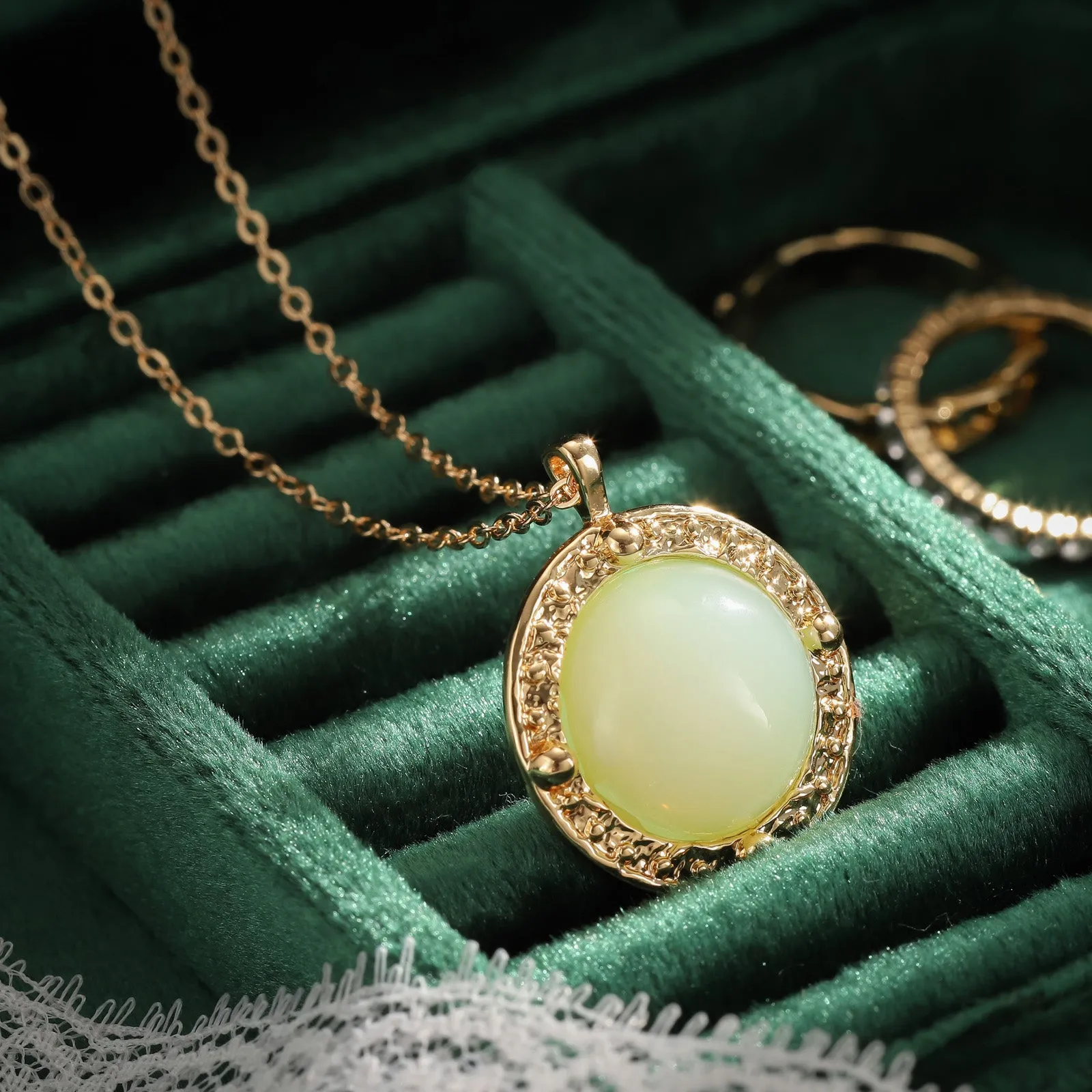 Jade Pendant Necklace sold by Selenichast product image thumbnail 4