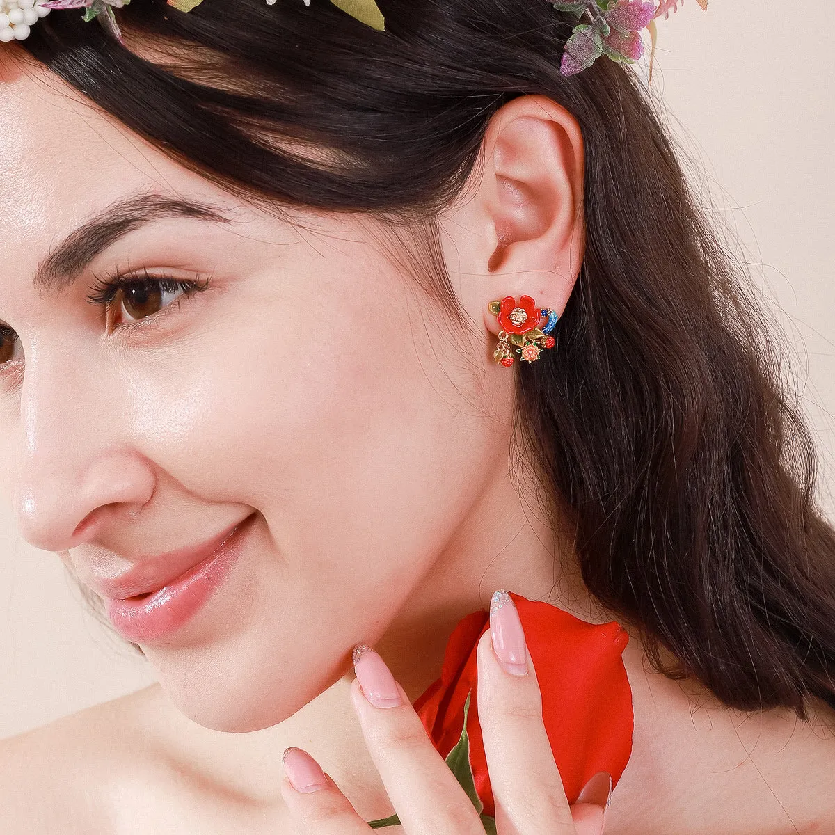 Peony Earrings sold by Selenichast product image thumbnail 3