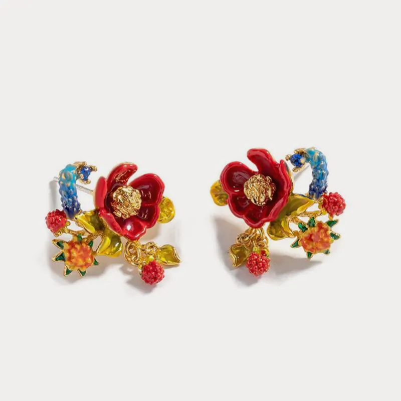 Peony Earrings sold by Selenichast
