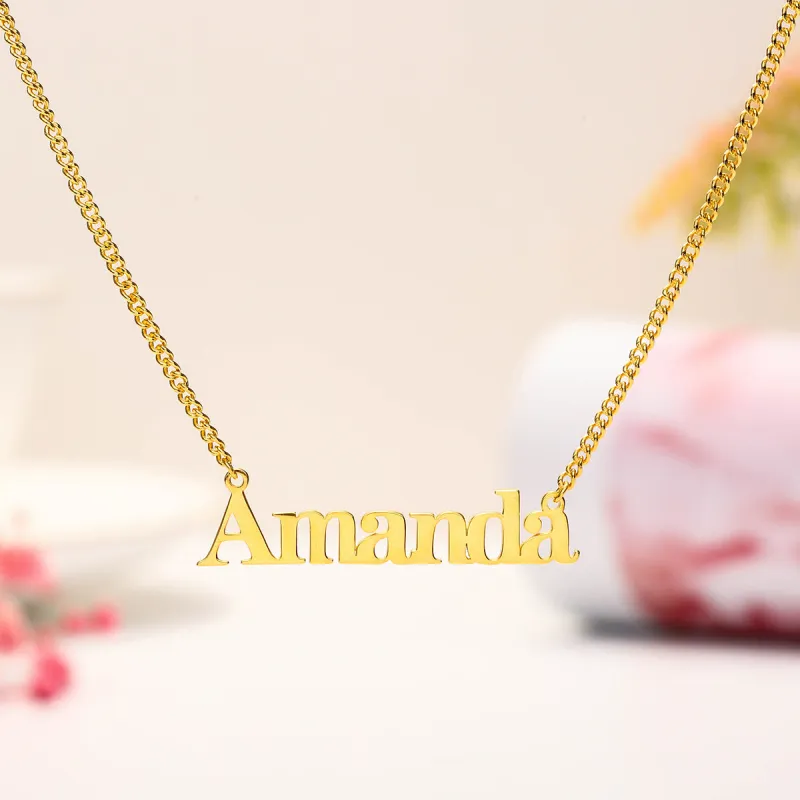 Elephant Name Necklace sold by Selenichast