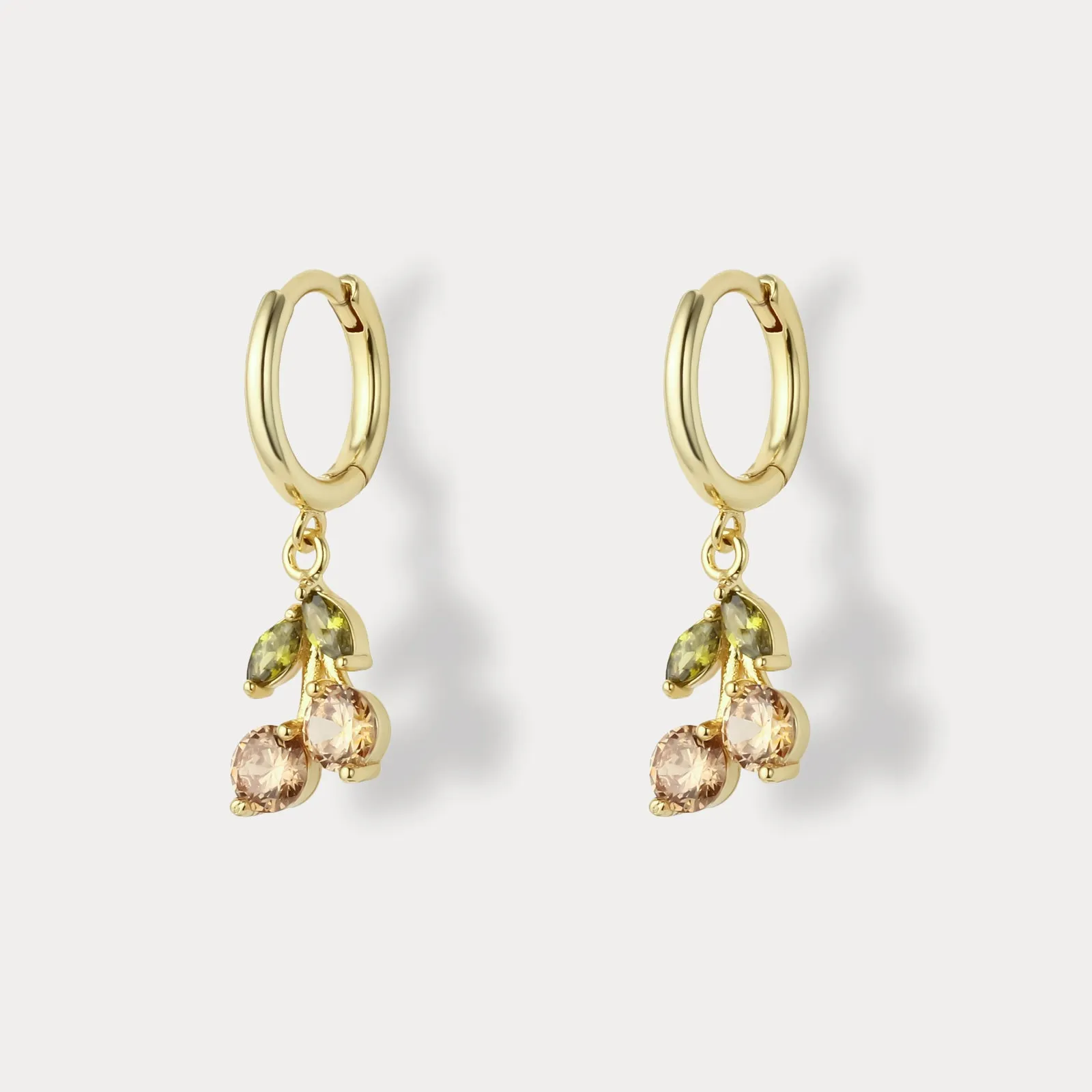 Cherry Hoop Earrings sold by Selenichast