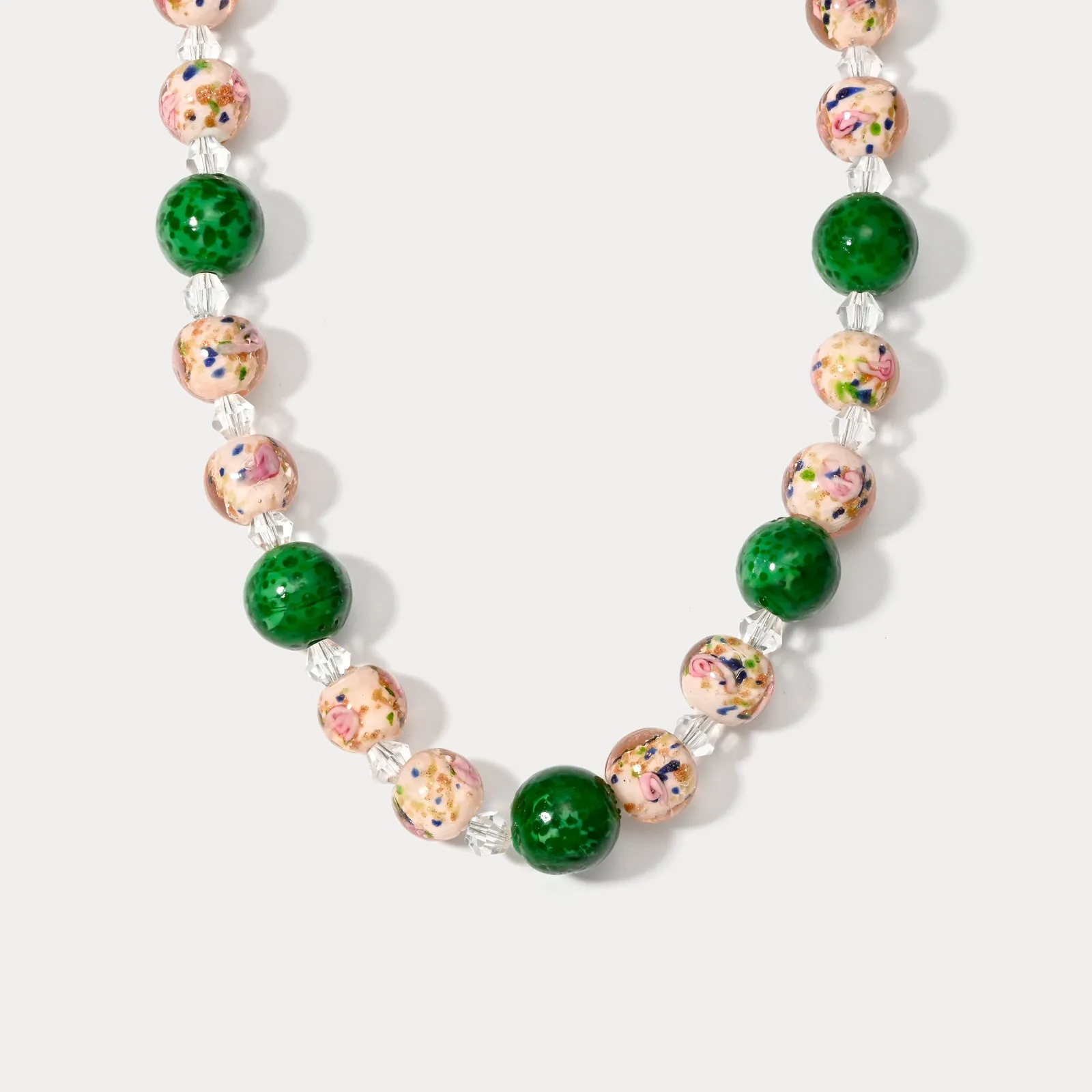 Glass Bead Necklace sold by Selenichast