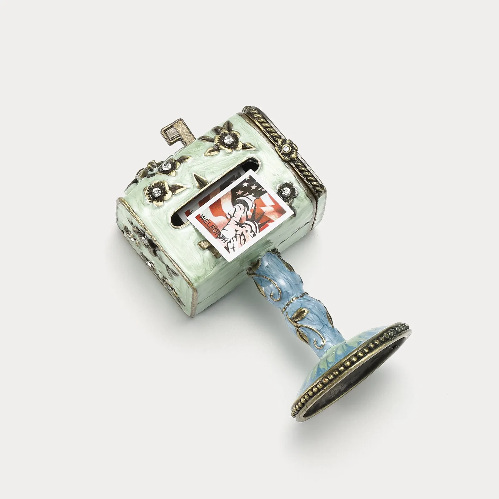 Vintage Mailbox Jeweled Trinket Box sold by Selenichast product image thumbnail 3