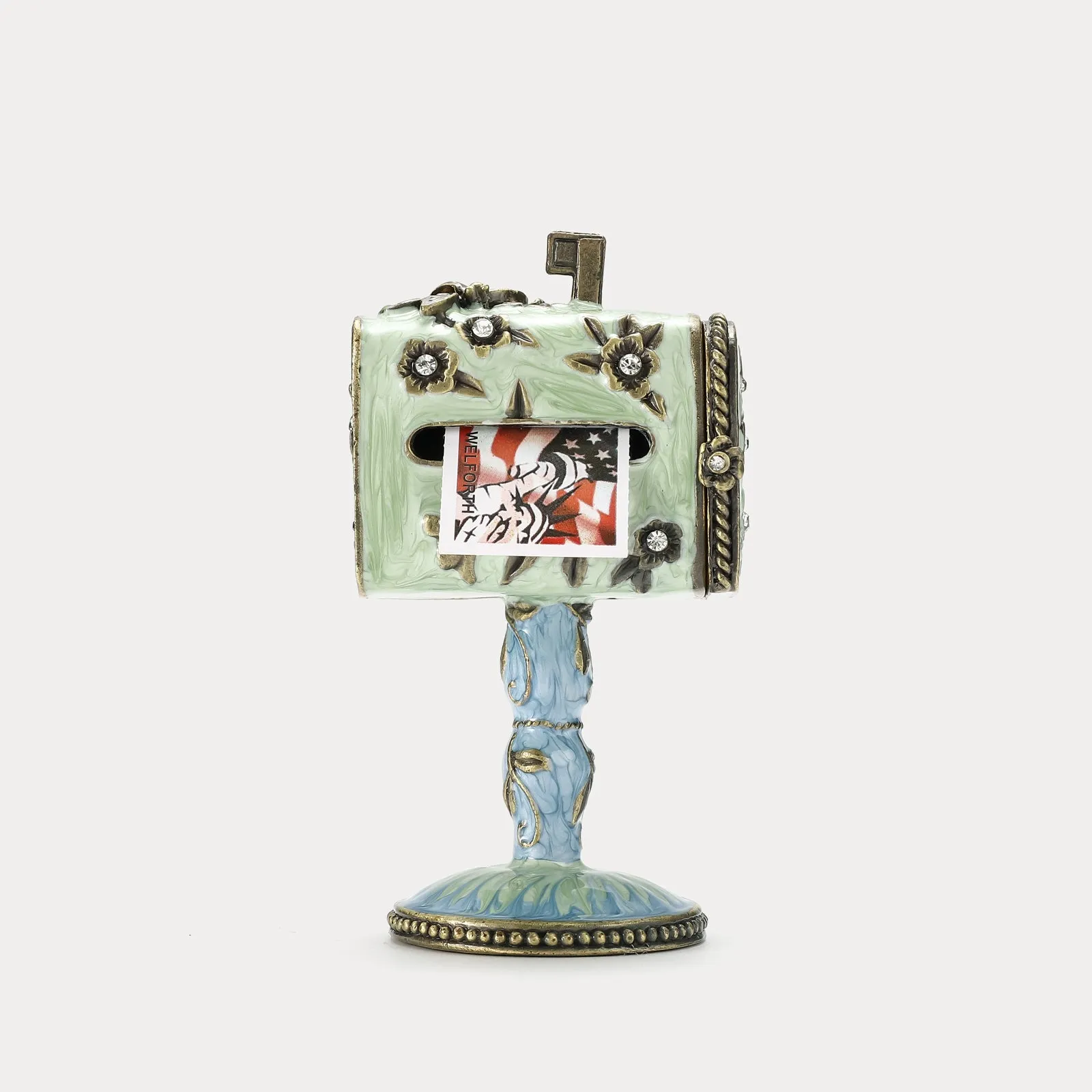 Vintage Mailbox Jeweled Trinket Box sold by Selenichast product image thumbnail 2