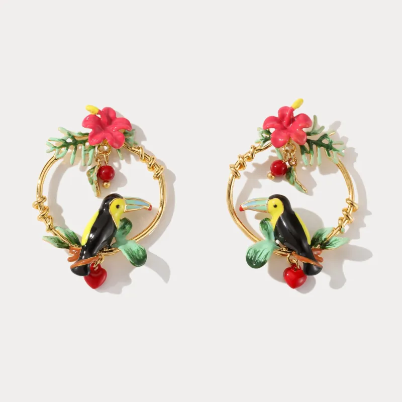 Rainforest Toucan Earrings sold by Selenichast
