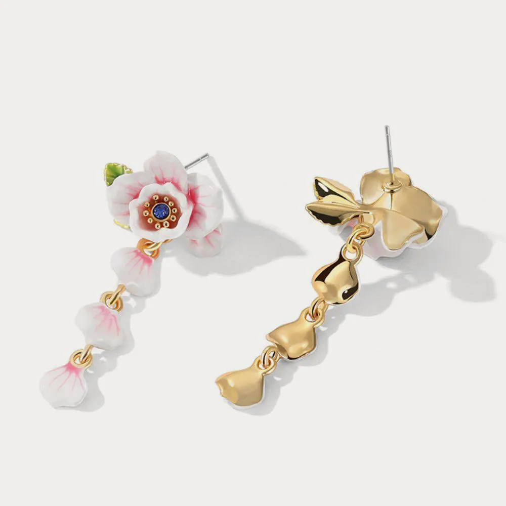 Pink Rose Earrings sold by Selenichast product image thumbnail 4