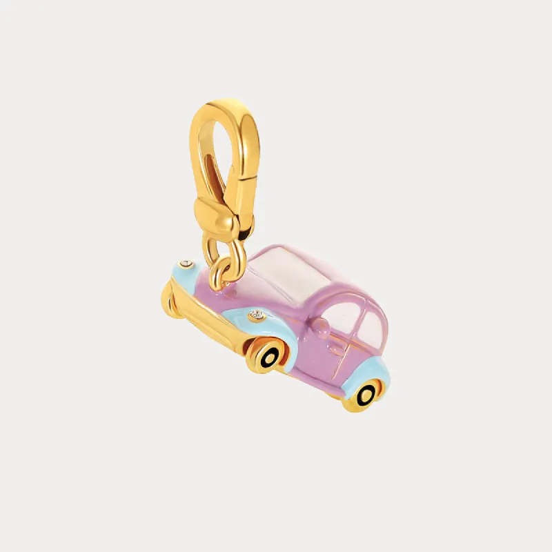 Purple Car Pendant Necklace sold by Selenichast
