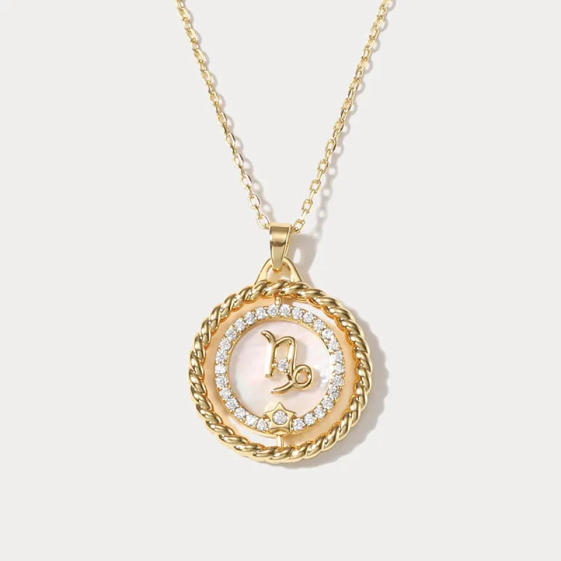 Capricornus Galaxy Constellation Pendant Necklace sold by Selenichast