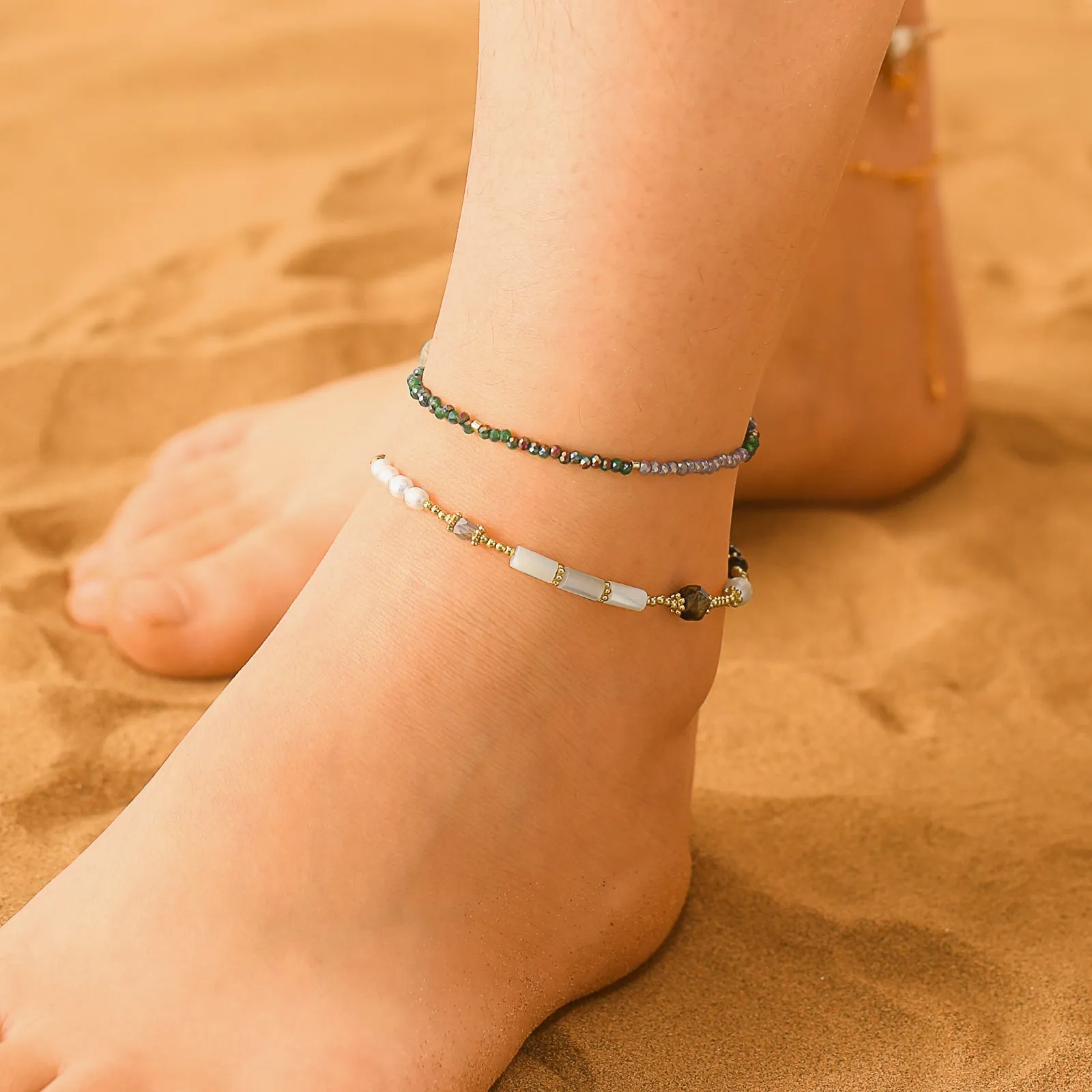Dainty Beaded Anklet sold by Selenichast product image thumbnail 2