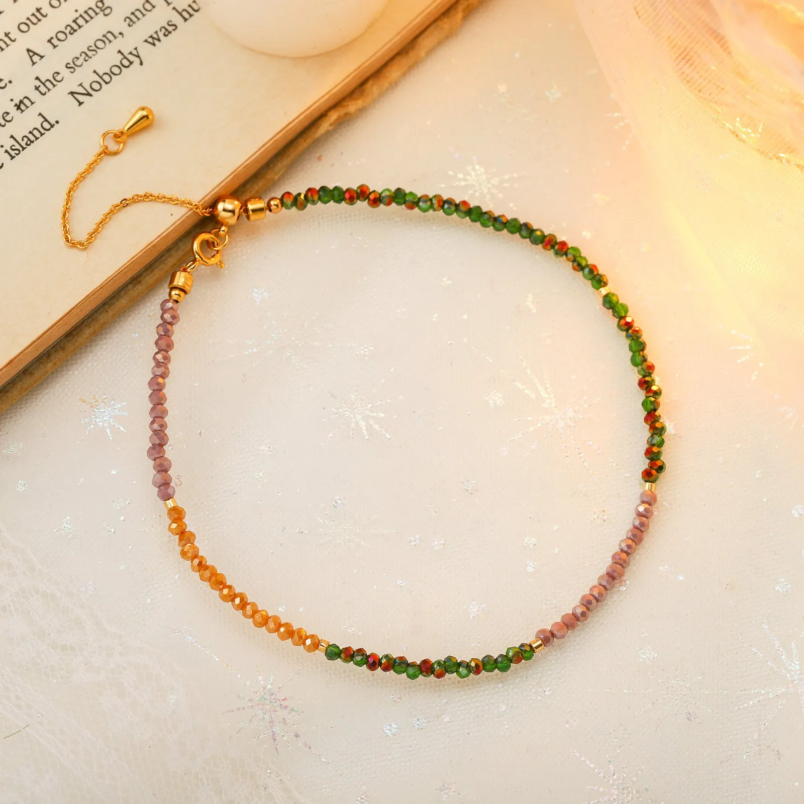 Dainty Beaded Anklet sold by Selenichast product image thumbnail 4
