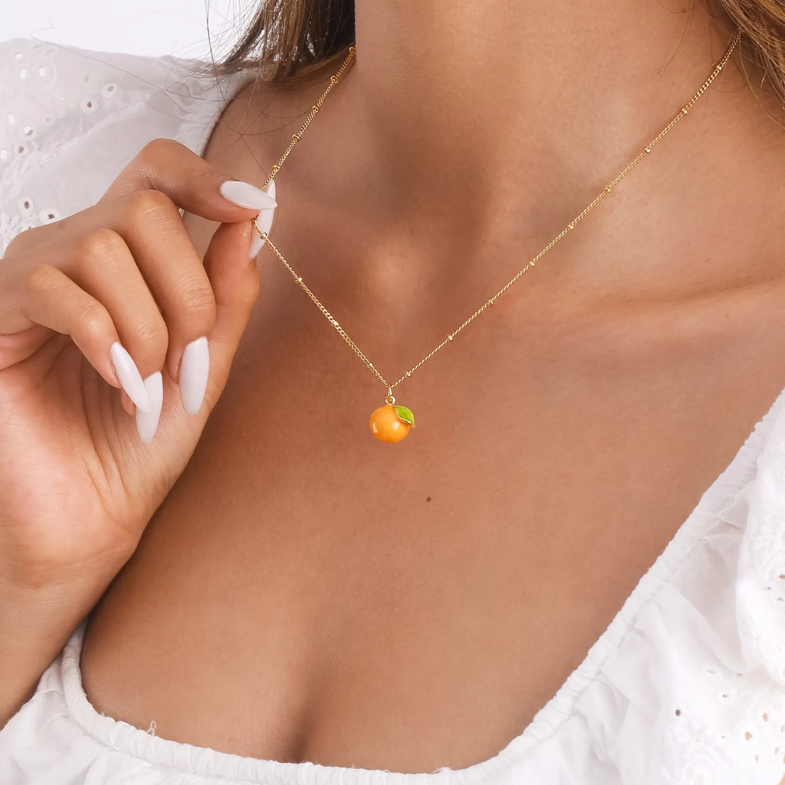 Orange Necklace sold by Selenichast product image thumbnail 3