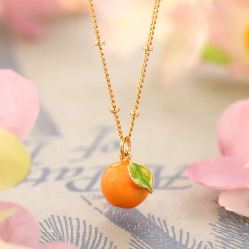 Orange Necklace sold by Selenichast